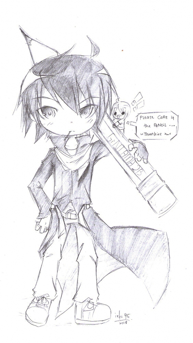 Plz care for the pencils~