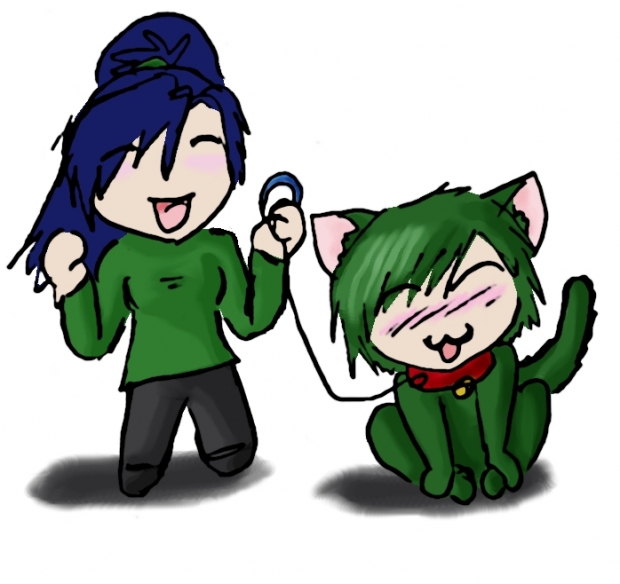 green slave neko!
