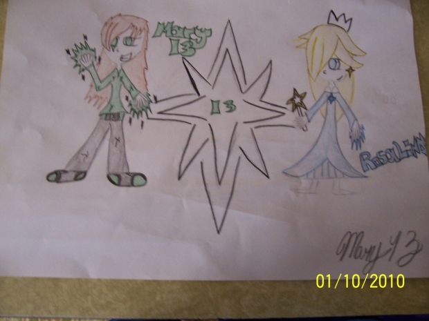 My OC Mary13 and Rosalina