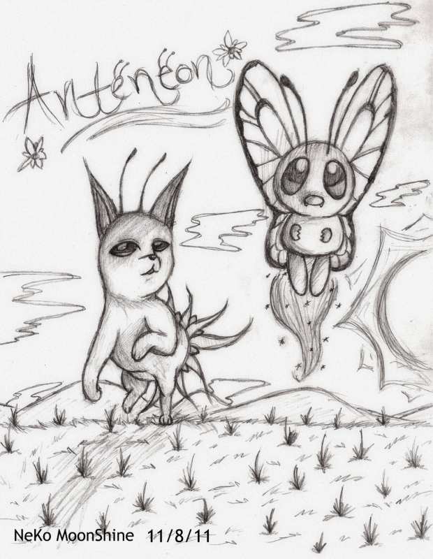 Anteneon (New Eeveelution) and Butterfree