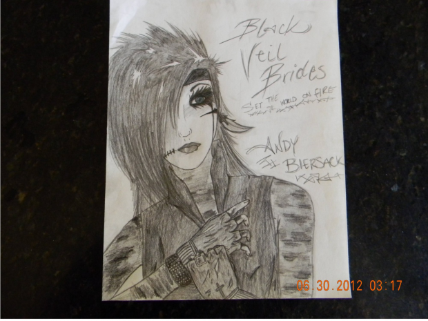 Andy Biersack drawing attempt