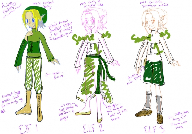 Ushio's Elf - Outfit concepts