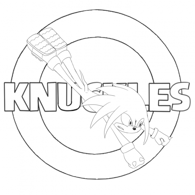 Knuckles Line art