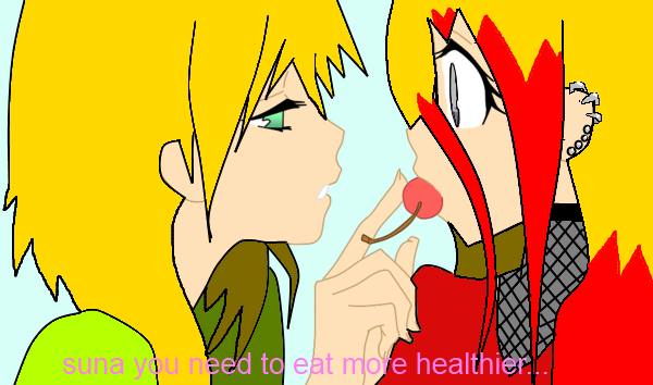 suna and mikoto yuri moment