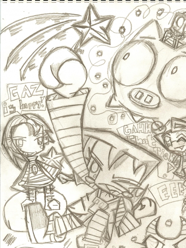 Chibi Invader Zim Characters