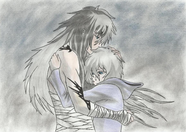 Ichi and Rukia goodbye