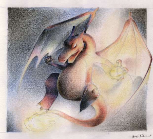 flaming charizard