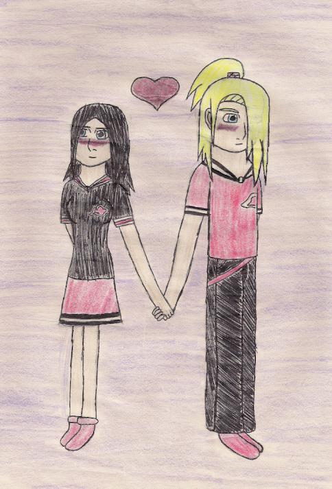 Akatsuki High School- Deidara and Kasumi