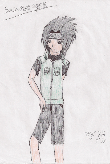 Sasuke, about 18