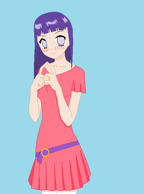 Hinata in a cute outfit!!