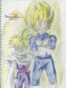 Vegeta and Gohan