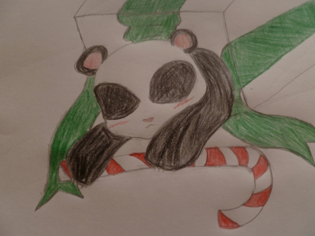 a panda for christmas