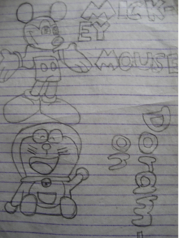 mickey and doraemon