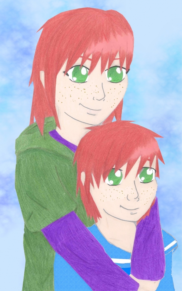 Myself and my OC Dewey