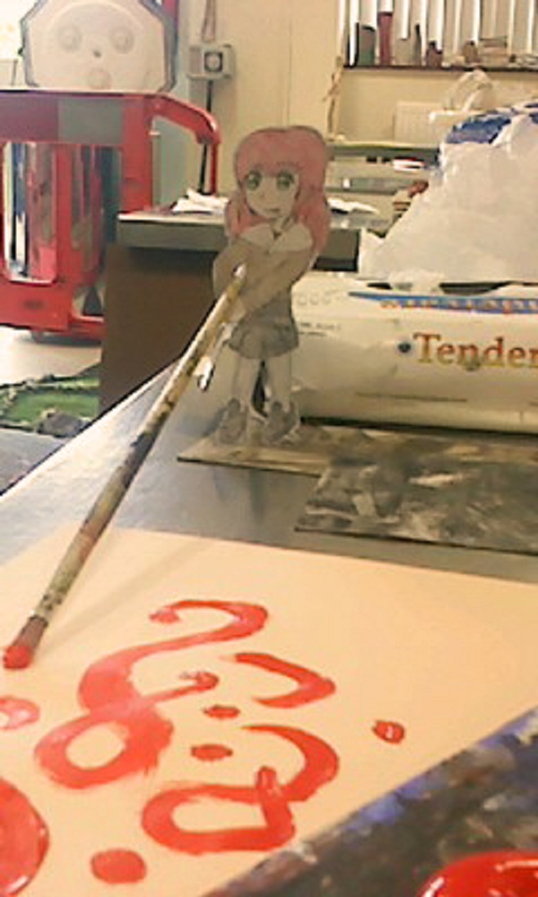 Paper Child Painting
