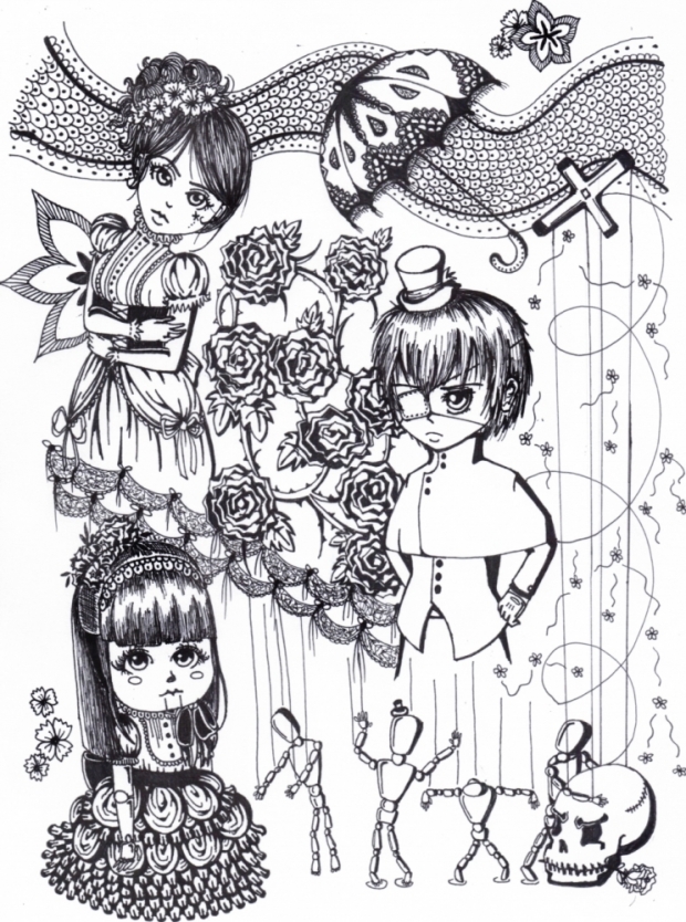 victorian-esque sketch dump