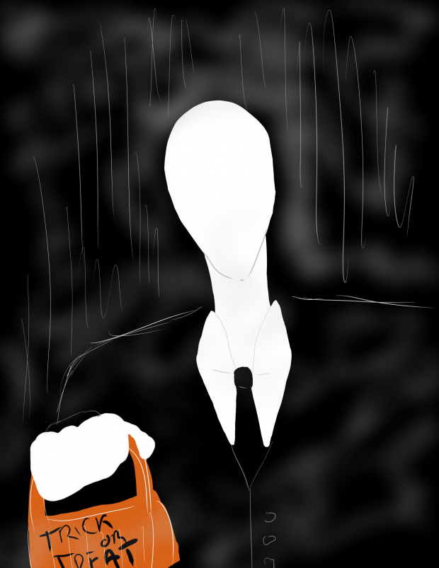 Happy Halloween from Slenderman!