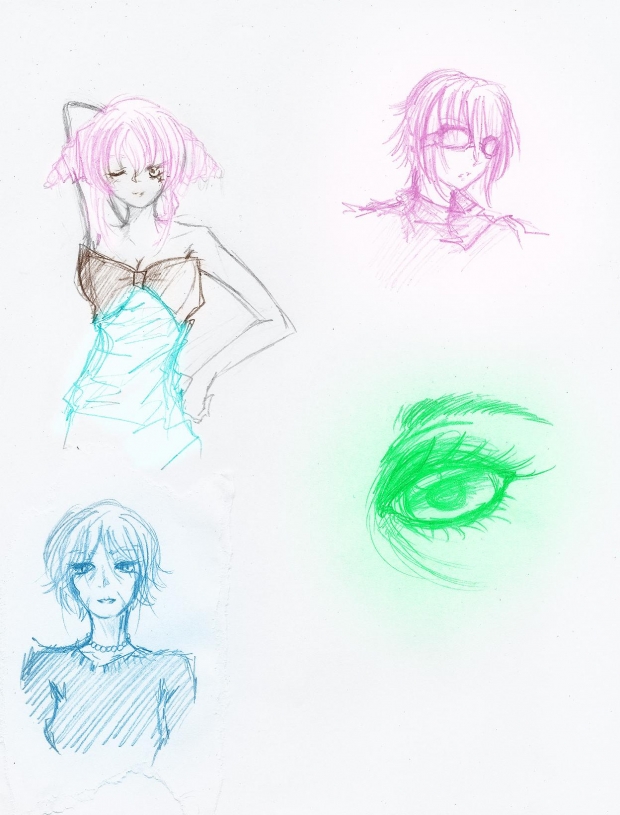 Rainbow doodle dump...