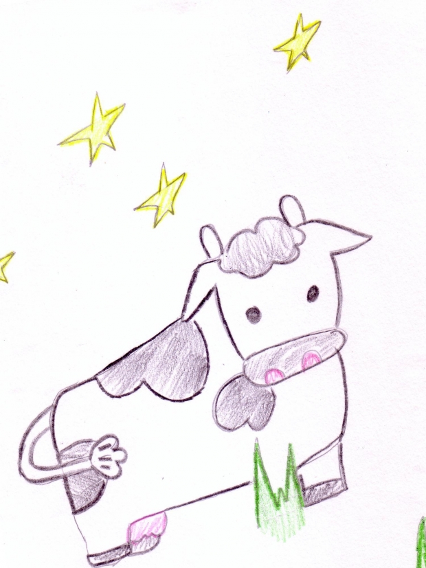 Cow under da Stars