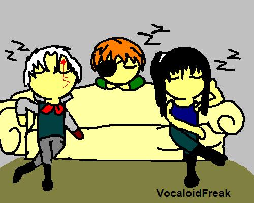 Allen, Kanda, and Lavi - Time to Sleep