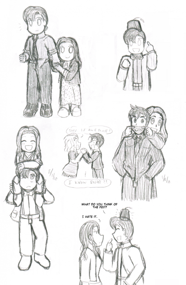 The Doctor with his Companions