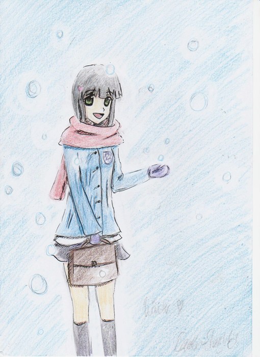 Girl in the winter