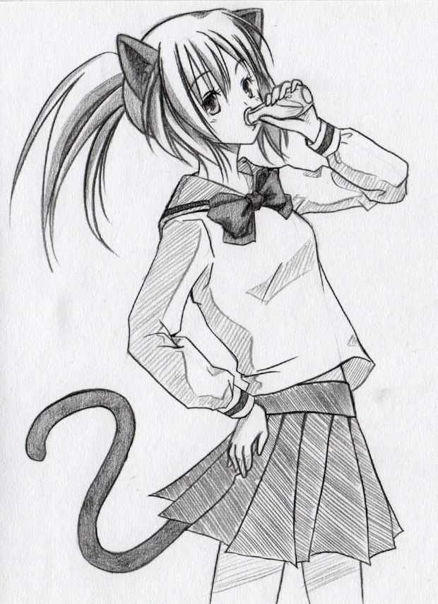Thirsty Neko