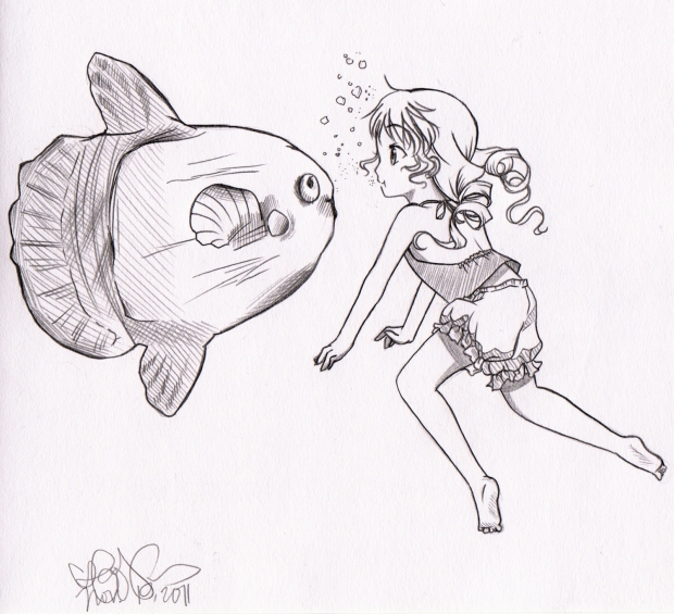 Swimming with Sunfish
