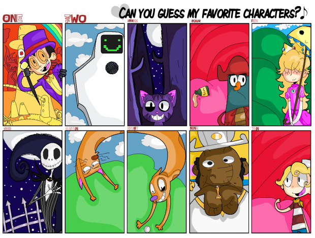 can you guess my favorite characters?