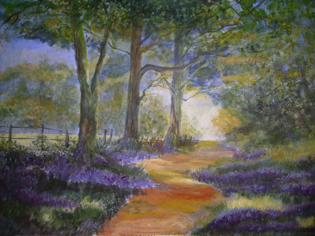 Bluebell Painting
