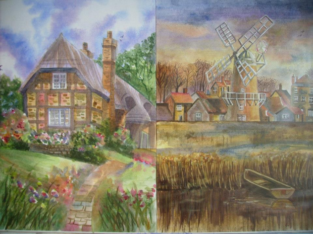 House/ Mill Painting