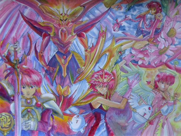 Magic Knight Rayearth- Hikaru Shidou Painting