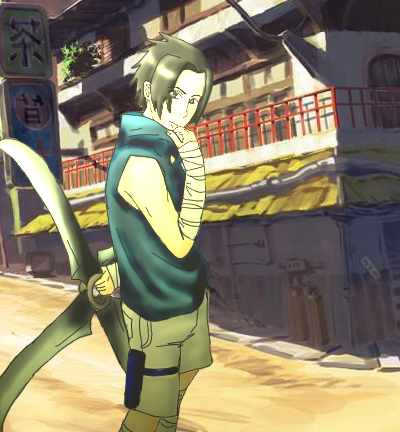 Sasuke in the Streets of Konoha