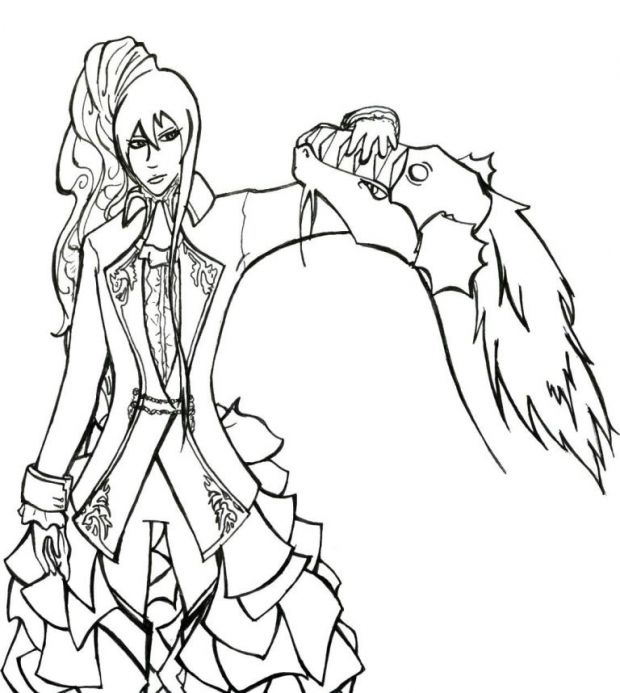 Singing of the Dragon (lineart)