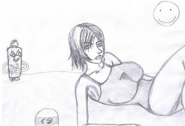 aya brea in the beach