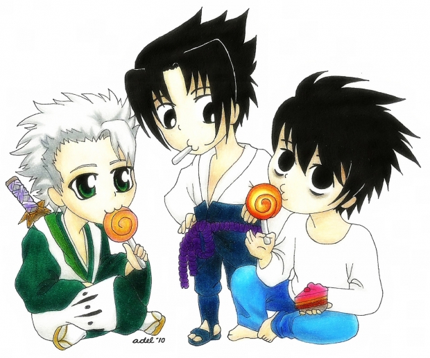 Toshiro,Sasuke,and L