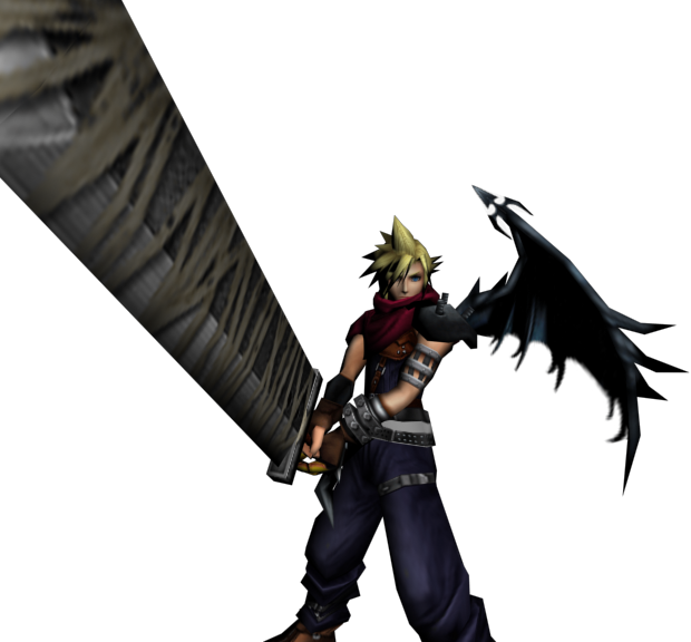 Cloud and His weapon of choice