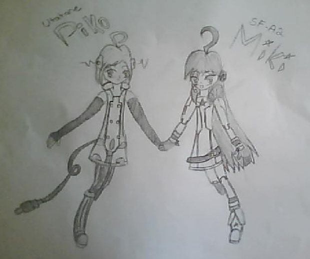 Miki's new friend (Sketch)