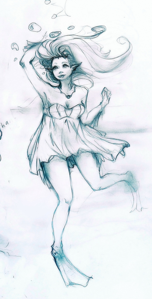 ::Water nymph doodle
