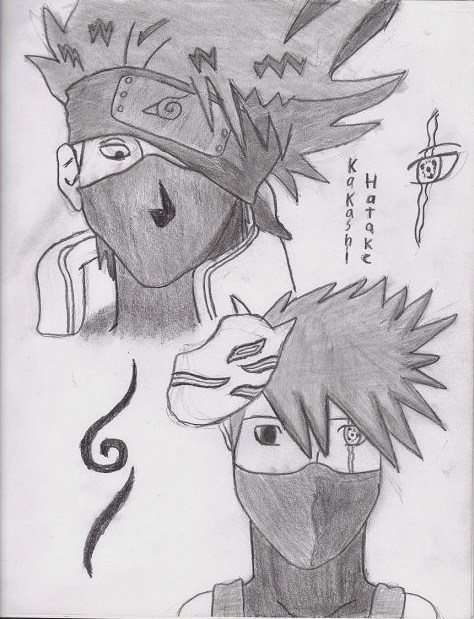 kakashi drawing