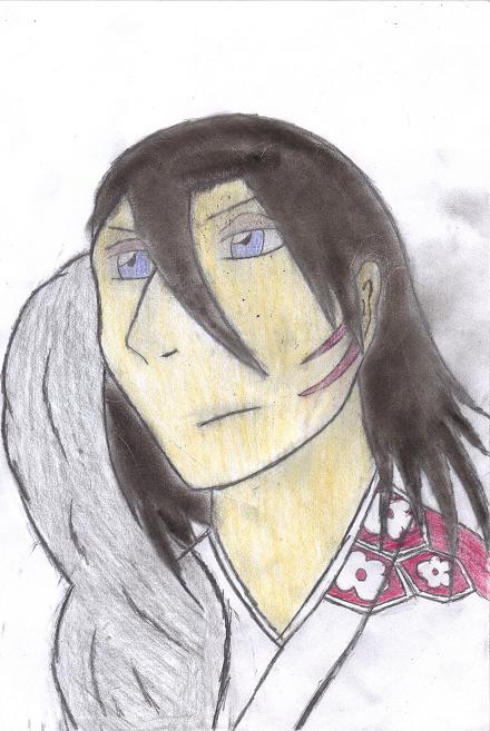 Byakuya as Sesshomaru