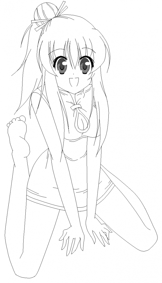 Chinese girl +LINEART+