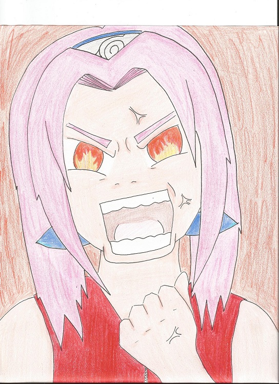 angry sakura