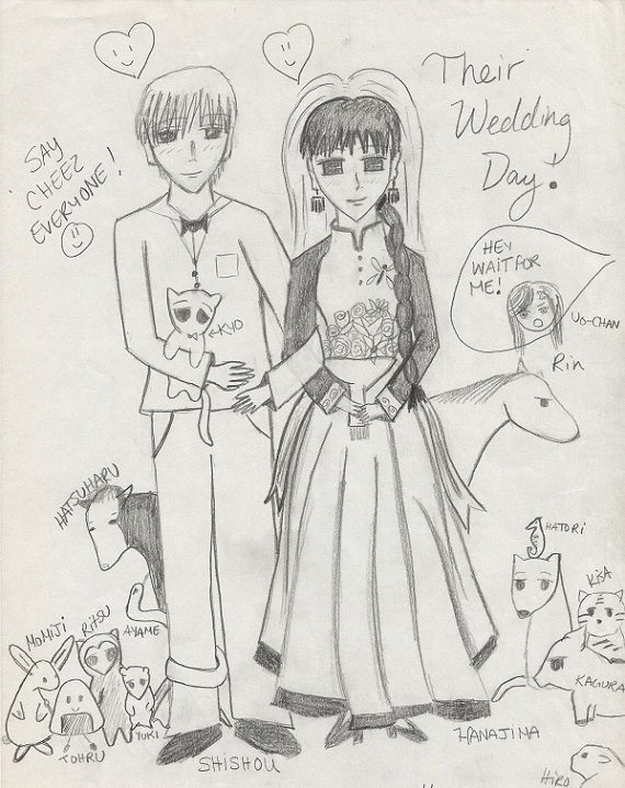 Shishou and Hanajima's wedding day !!!!