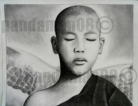Peaceful monk
