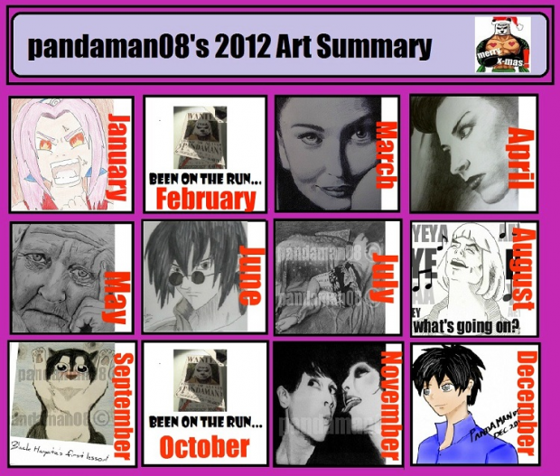 My art summary for 2012!!!