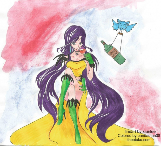 witchy lineart colored by P-man