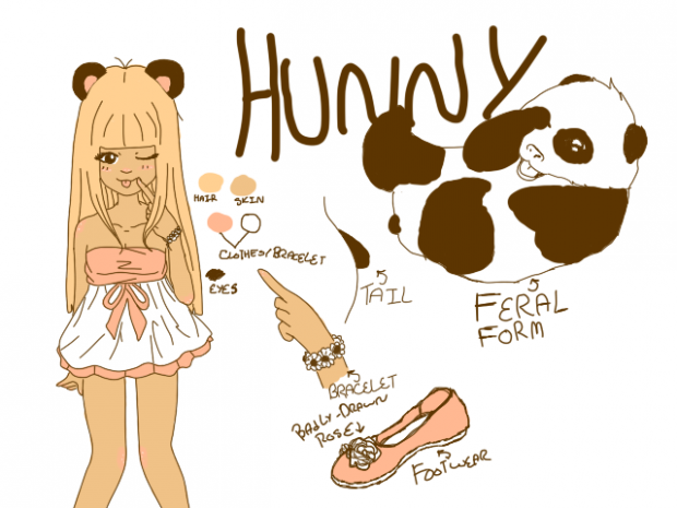 Hunny OC Ref. Sheet