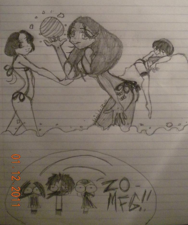 The gang at the beach