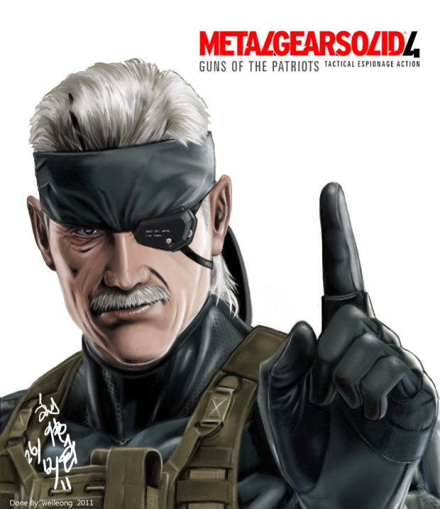 Solid Snake - old with Solid Eye